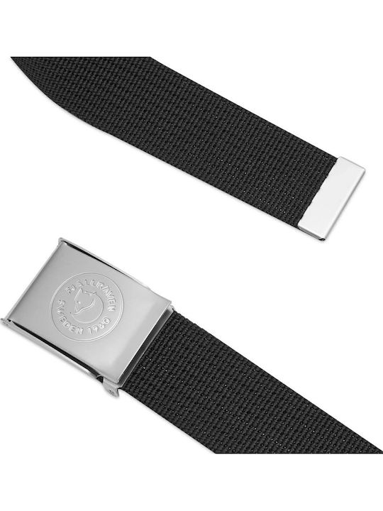 1960 Logo Wide Men's Belt Fabric Webbing Belt Black