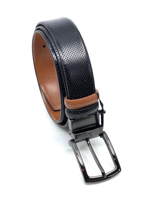 Legend Accessories Men's Leather Double Sided Belt Black