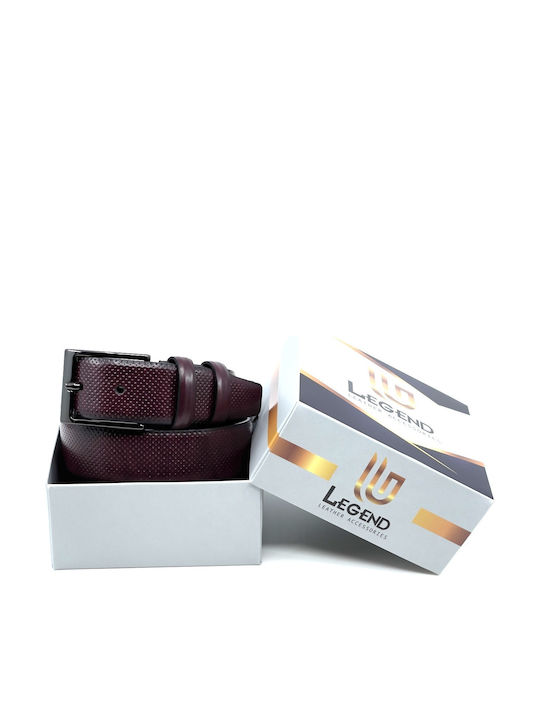 Men's Belt Leather Burgundy