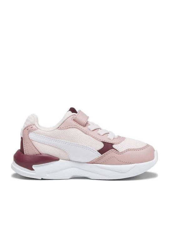 X-Ray Kids Sports Shoes Running with Hoop & Loop Closure Pink