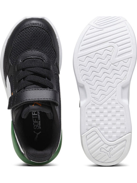 X-Ray Kids Sports Shoes Running with Hoop & Loop Closure Black