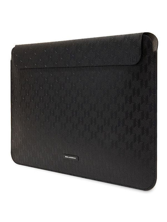 Karl Lagerfeld Saffiano Monogram Θήκη για Laptop 14" σε Μαύρο χρώμα