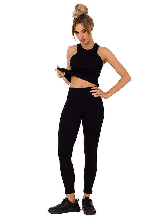 MOE Frauen Leggings Schwarz