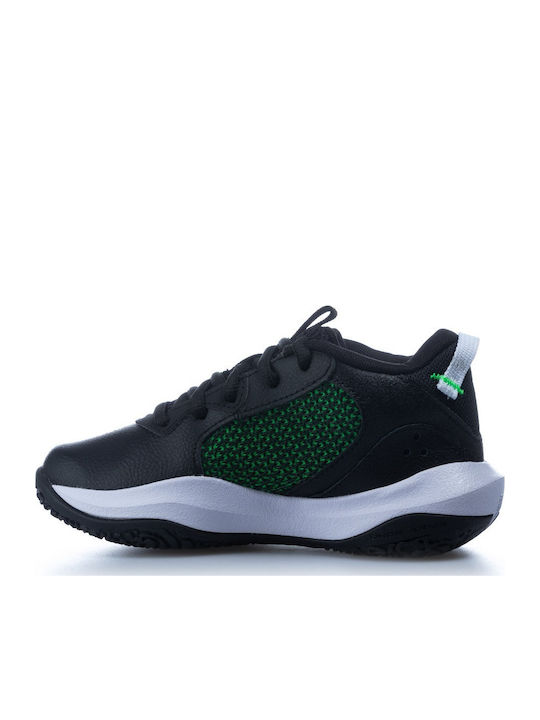 Lockdown 6 Kids Sports Shoes Basketball with Laces Black