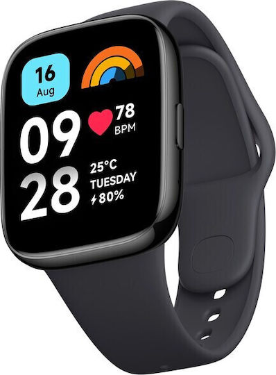 Xiaomi Redmi Watch 3 Active 47mm Waterproof with Heart Rate Monitor (Black)