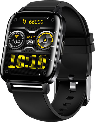 Egoboo M5 Smartwatch with Heart Rate Monitor (Black)