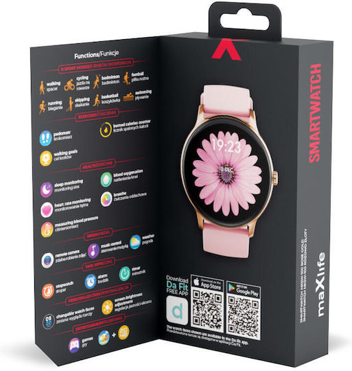 Maxilife MXSW-100 Smartwatch (Ροζ Χρυσό)