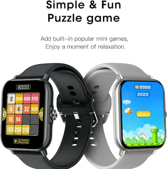 Microwear A01 Smartwatch (Argintiu)