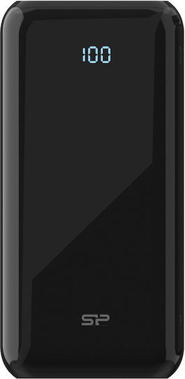 Silicon Power GS15 Power Bank 20000mAh με 2 Θύρες USB-A Μαύρο