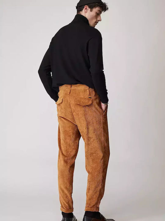 Stefan Fashion Pantaloni pentru bărbați Elastice Camel