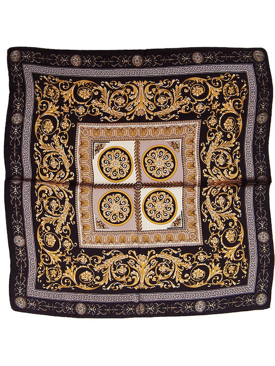 Women's Silk Scarf Navy Blue