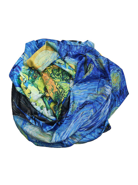 Women's Silk Scarf Blue