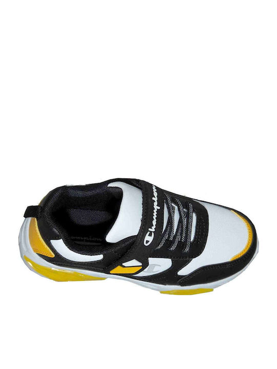 Wave Αθλητικά Παιδικά Παπούτσια Running με Σκρατς Μαύρα