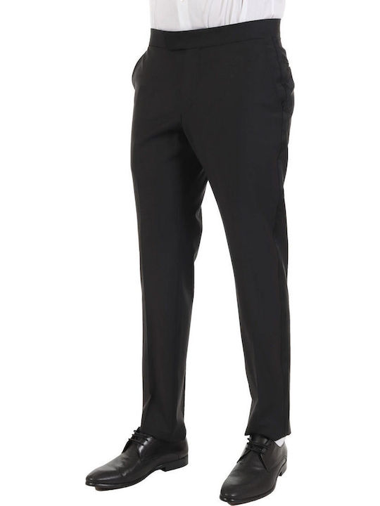 Trousers Suit Elastic in Slim Fit Black