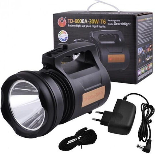 Rechargeable Handheld Spotlight LED with Maximum Brightness 1200lm