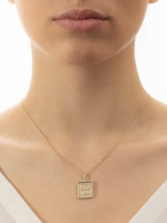 Eforo Charm Talisman Din Aur Galben 14 Carate