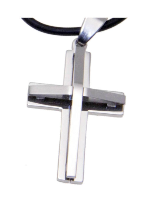 Tatu Moyo Cross from Steel with Cord