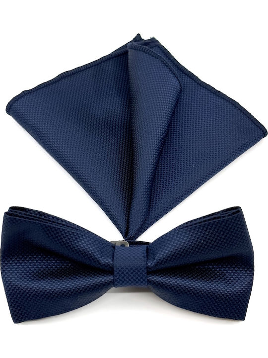 Legend Accessories Set Papion din material textil Albastru marin -NAVY