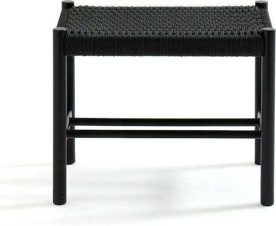 Bankhocker Schwarz 35x56x40cm Bankhocker Schwarz 35x56x40cm