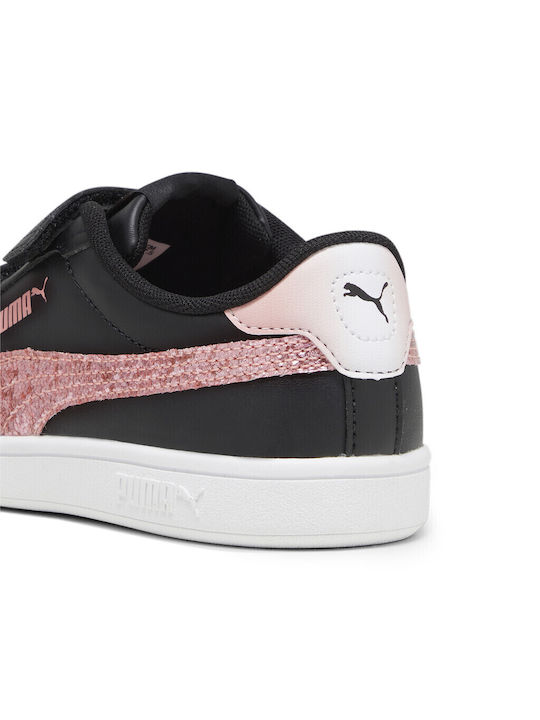 Puma Kinder-Sneaker Smash 3.0 mit Klettverschluss Schwarz