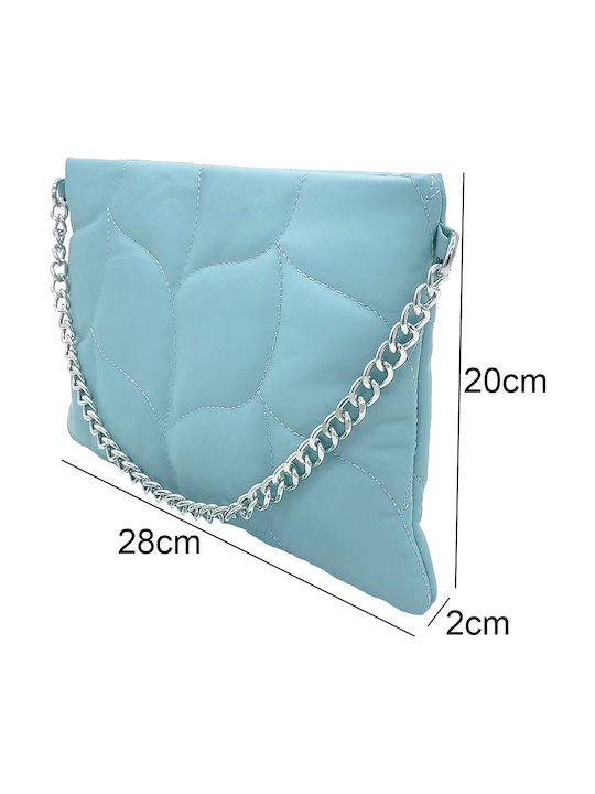 Leather Women's Bag Handbag Light Blue