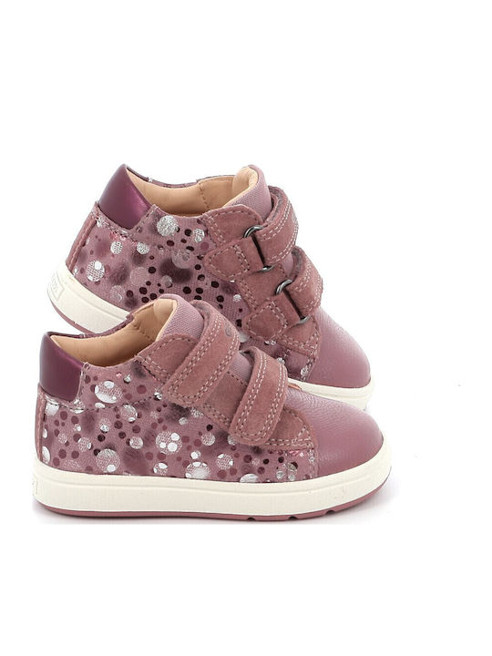 Biglia Kids Sneakers High with Scratch Pink