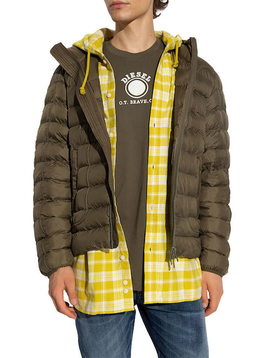 Diesel Men's Winter Puffer Jacket Green