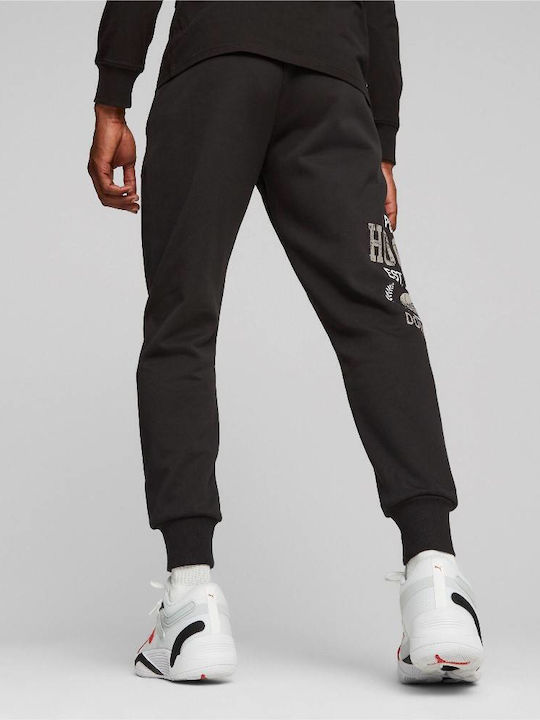 Puma Men's Sweatpants with Rubber Black