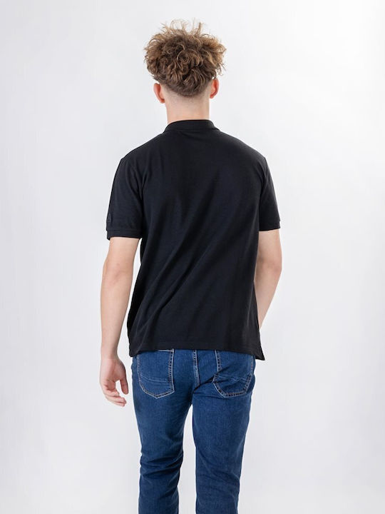 Polo Short Sleeve Blouse Black