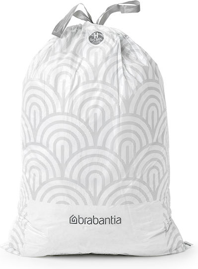 Brabantia Σακούλες Απορριμάτων για τον Κήπο Χωρητικότητας 60lt Λευκές