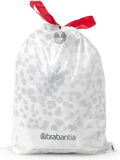 Brabantia Σακούλες Απορριμάτων Χωρητικότητας 20lt PerfectFit 40τμχ Λευκές