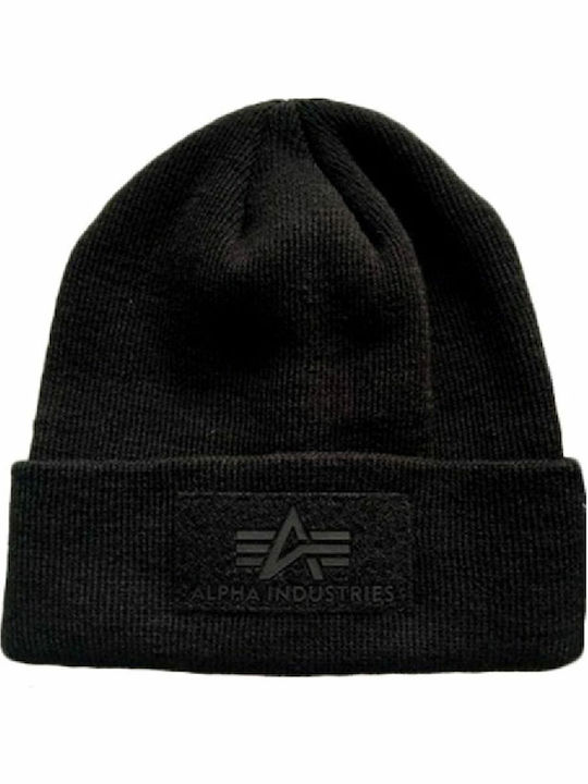 Beanie Σκούφος Πλεκτός σε Μαύρο χρώμα