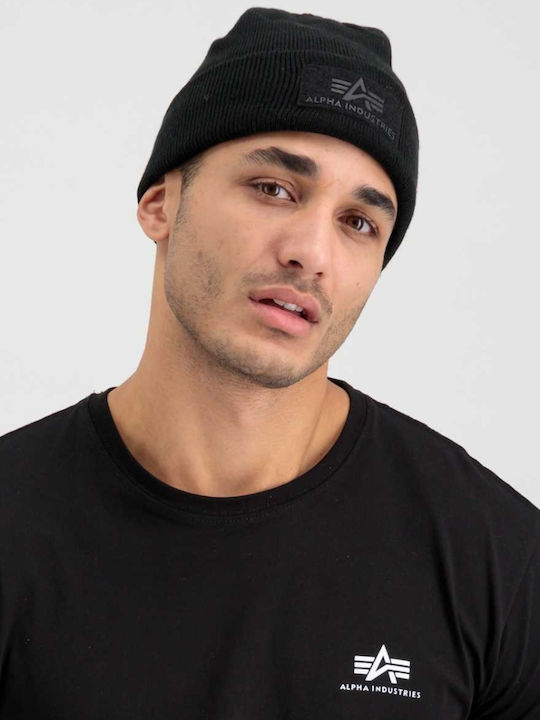 Beanie Σκούφος Πλεκτός σε Μαύρο χρώμα