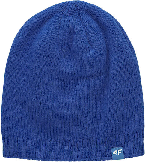 Beanie Unisex Σκούφος Πλεκτός σε Μπλε χρώμα