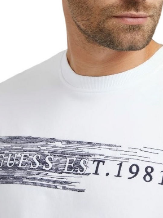 Guess Herren Sweatshirt Weiß