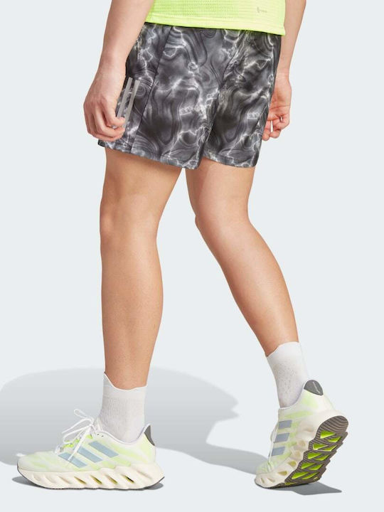 Adidas Allover Print Αθλητική Ανδρική Βερμούδα Γκρι