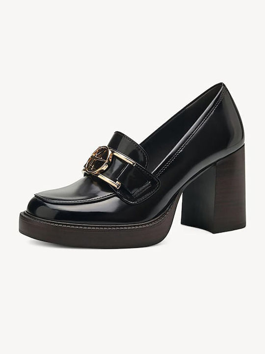 Pumps mit Chunky mittelhohem Absatz Mocca