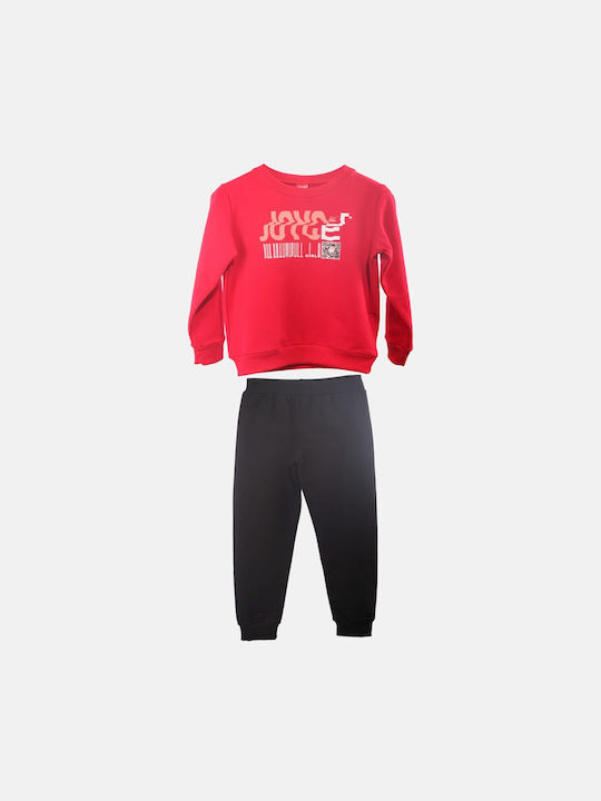 Joyce Kids Sweatpants Set Red 2pcs