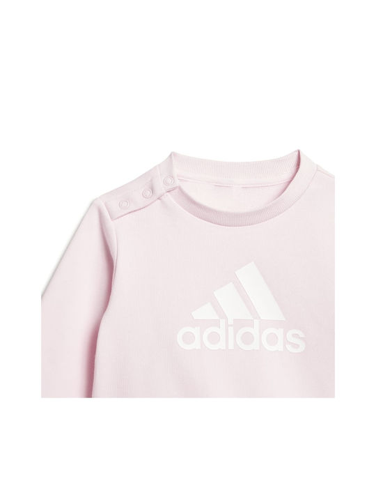 Adidas Kinder Sweatpants Set - Jogginganzug Rosa 2Stück Badge Sport French Terry
