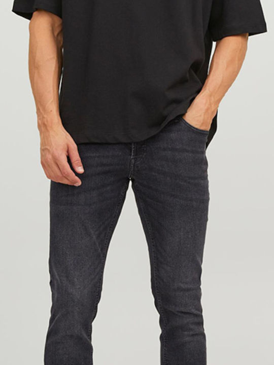 Glenn Men's Jeans Pants Elastic with Slim Fit Black