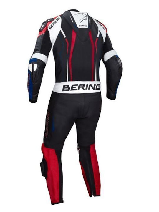 Bering Men's Leather Motorcycle Riding Suit Red