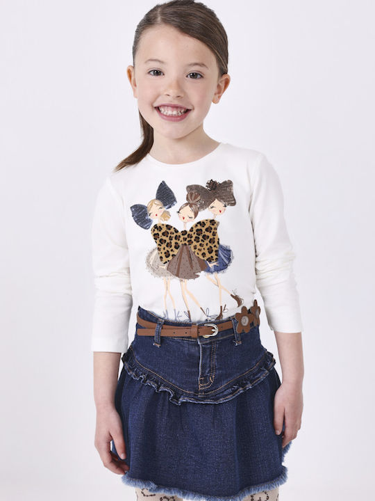 Mayoral Kids Blouse Long Sleeve Ecru