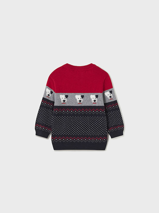Mayoral Kids' Sweater Long Sleeve Red