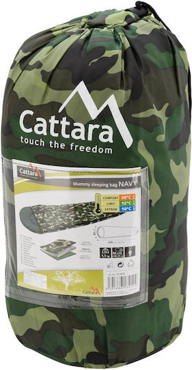 Cattara Mummy Sofie Sleeping Bag Single Summer Navy