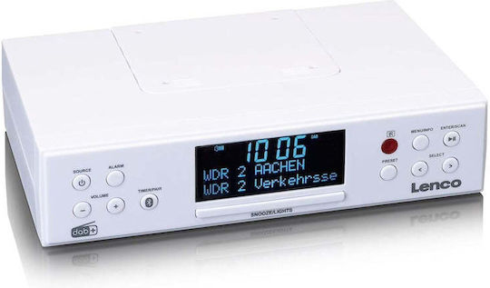 Lenco KCR-190 Cu alimentare la rețea DAB+ cu Bluetooth Alb