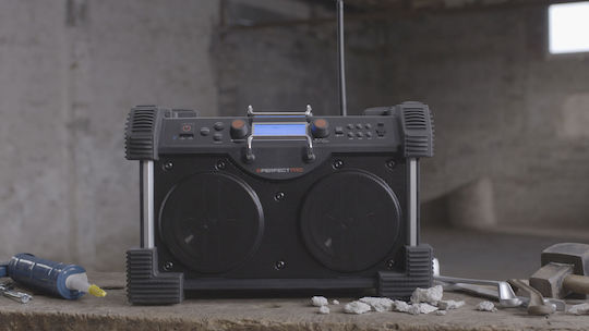 PerfectPro Rockhart Настолен Радиоприемник Акумулаторен DAB+ с Bluetooth Черен