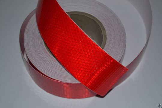 Adhesive Reflective Tape Red L1m