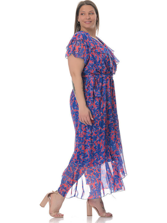 Rochii de Vară pentru Femei Midi Krouaz cu Volane Model Floral