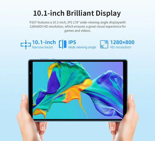 Teclast P26T 10.1Инчове Таблет (4ГБ/64ГБ) Син
