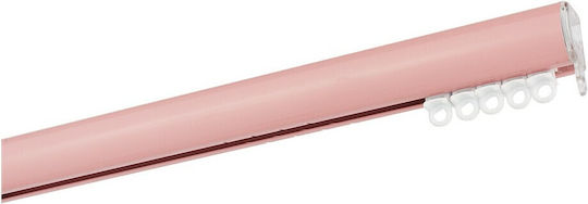 Zogometal Metallic Curtain Pole Pink Super Gloss Double with Rail Diameter 25mm Length 200cm CP0079